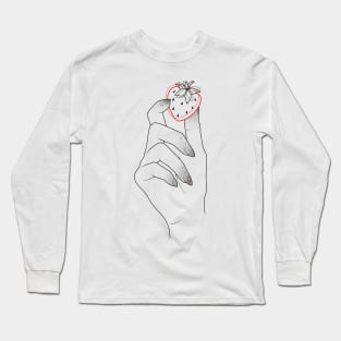 IN LOVING HANDS - strawberry Long Sleeve T-Shirt